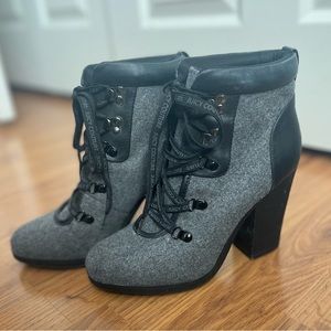 Gray juicy couture heeled boots